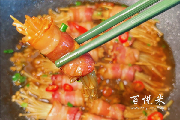 培根怎么做才好吃？簡單還好吃的金針菇培根卷，沒胃口的克星